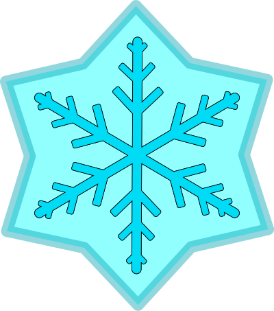 Snow flake - light clipart