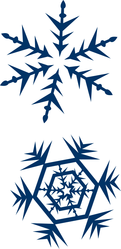 Snow flakes clipart