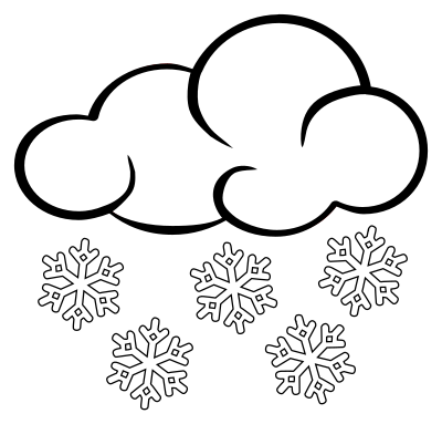 Snow - lineart clipart