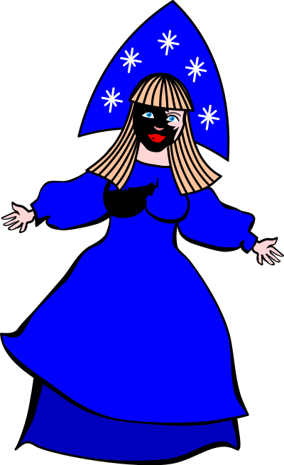 Snow Maiden Snegurochka by Rones clipart