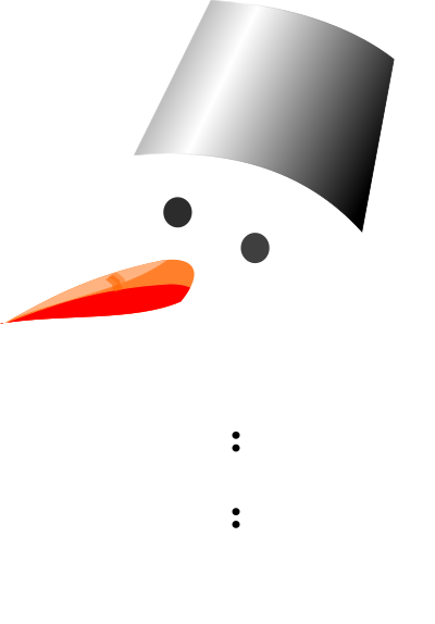 Snow man clipart