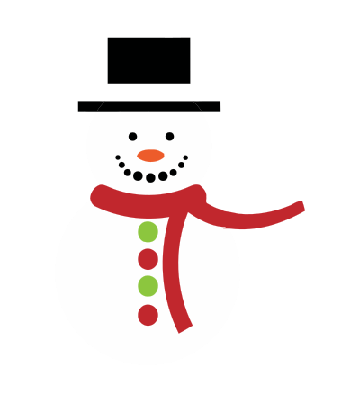 Snow man clipart