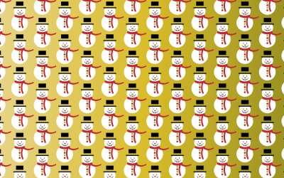 Snow Man Seamless Pattern clipart