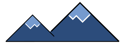 Snow Mountain Minimal icon clipart