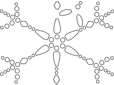 Snow star clipart