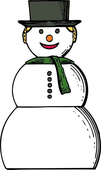 Snow woman clipart