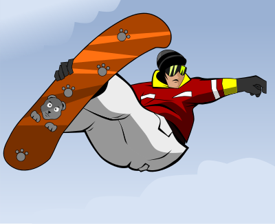Snowboarder clipart