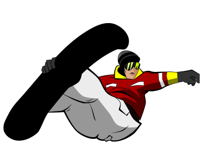 Snowboarder - Remix clipart