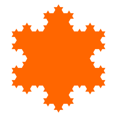 Snowflake curve clipart