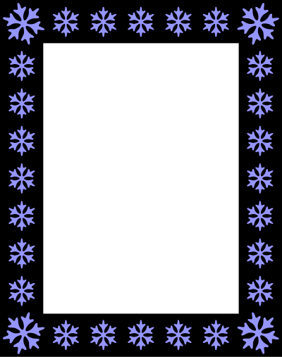 Snowflake frame clipart