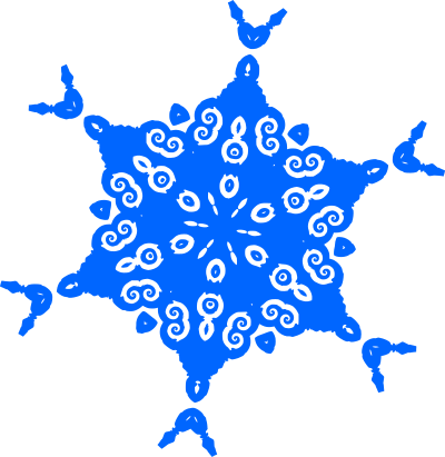 Snowflake Kaleidoscope clipart