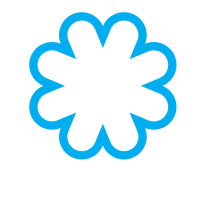 Snowflake sticker clipart