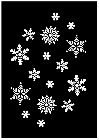 Snowflakes 1 clipart