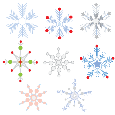 SNOWFLAKES clipart
