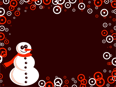 Snowman Background clipart