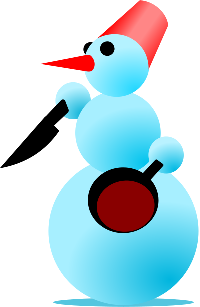 Snowman-Cannibal by Rones clipart