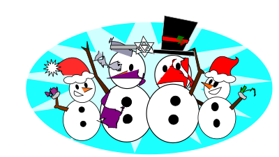 Snowman Family clipart