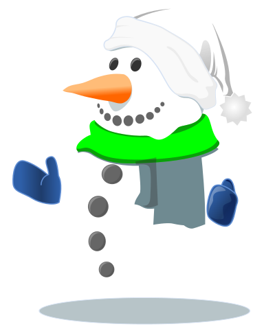 Snowman Shaded clipart