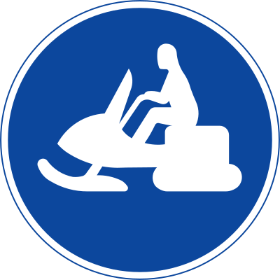 Snowmobile Sign clipart