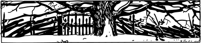 Snowy gate clipart