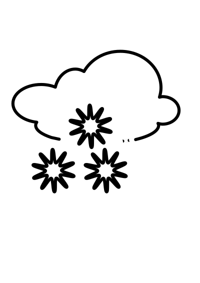 Snowy Outline clipart