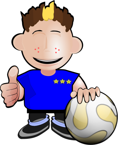 Soccer toon 2 clipart