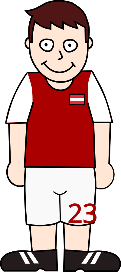 Soccerplayer Austria 2021 clipart