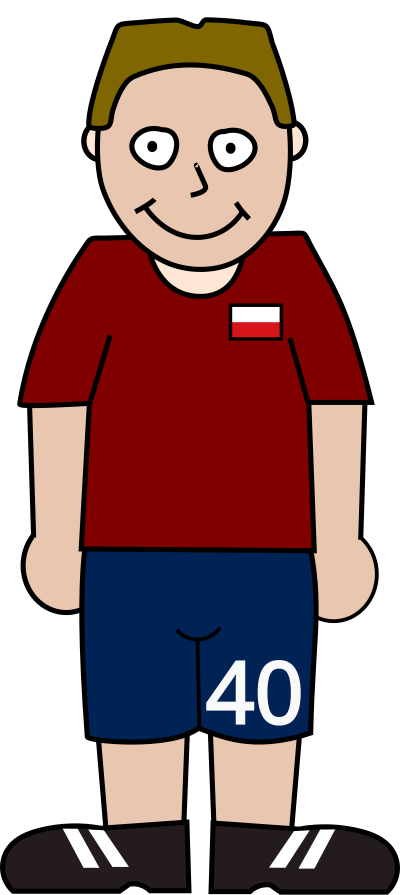 Soccerplayer Czech republic 2021 clipart