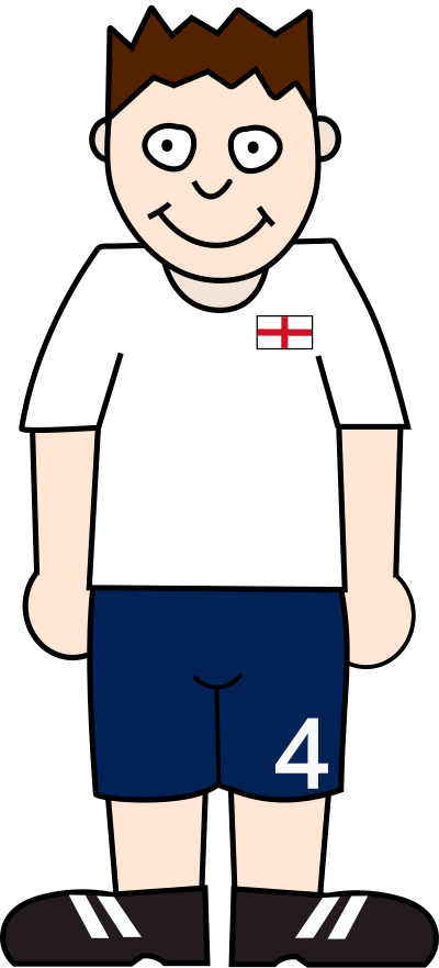 Soccerplayer England 2021 clipart