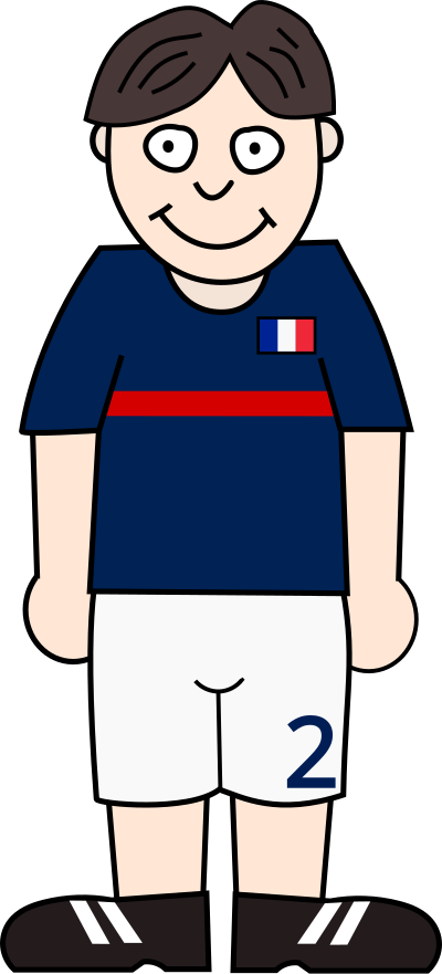 Soccerplayer France 2021 clipart