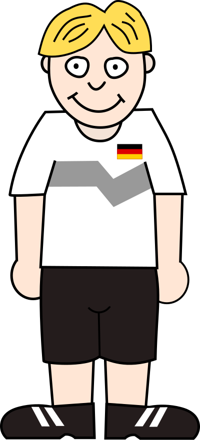 Soccerplayer Germany clipart