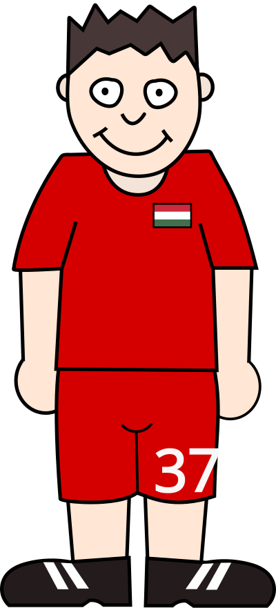 Soccerplayer Hungary 2021 clipart