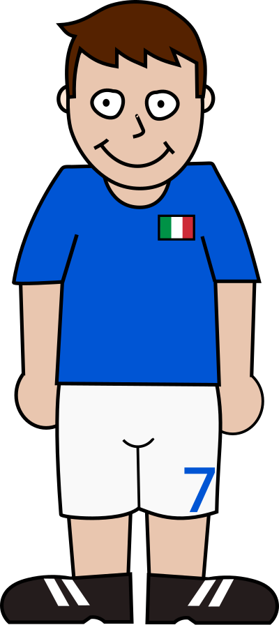 Soccerplayer Itlay 2021 clipart