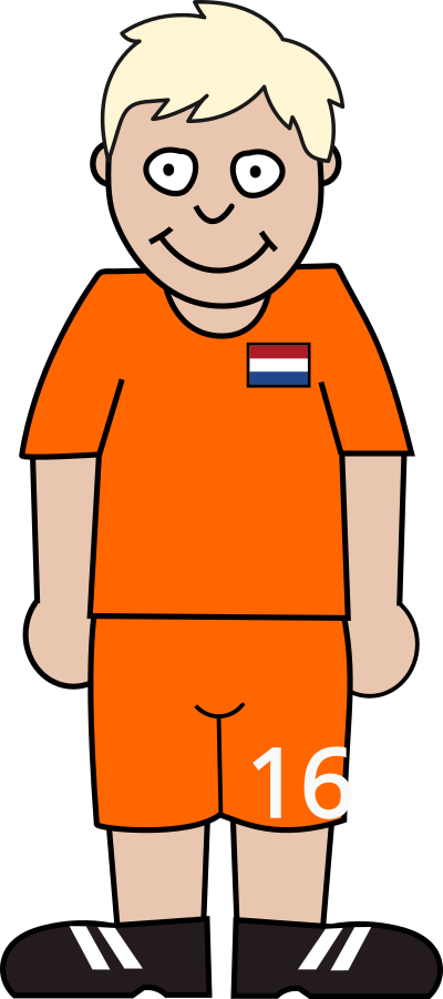 Soccerplayer Netherlands 2021 clipart