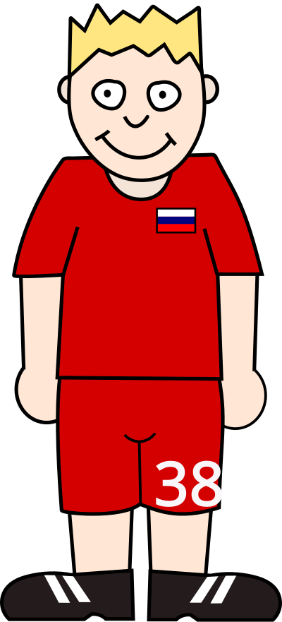 Soccerplayer Russia 2021 clipart