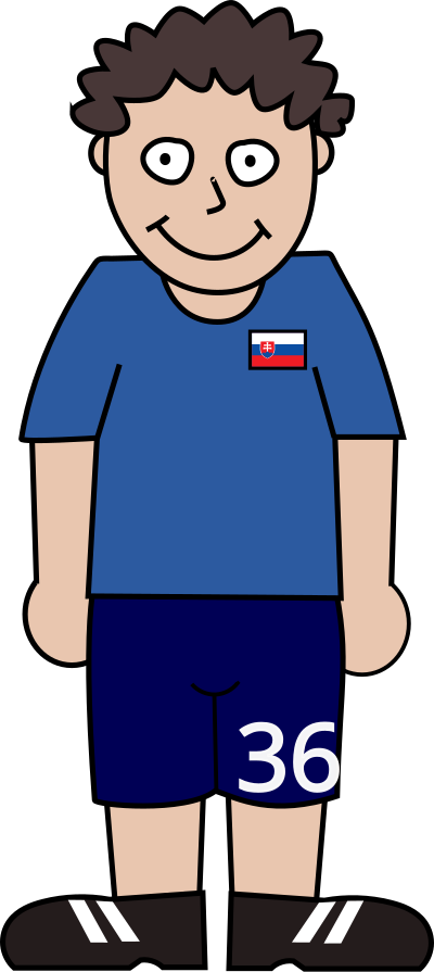 Soccerplayer Slowakia 2021 clipart