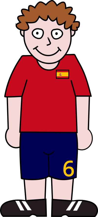 Soccerplayer Spain 2021 clipart