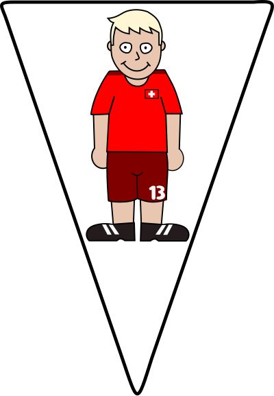 Soccerplayer Switzerland 2021 clipart