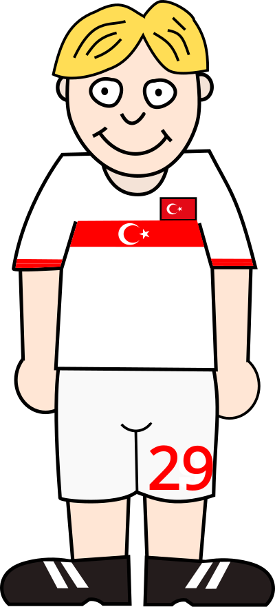 Soccerplayer Turkey 2021 clipart