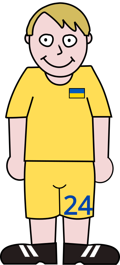 Soccerplayer Ukraine 2021 clipart