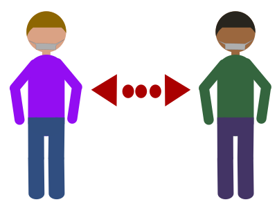 Social Distance Icon clipart