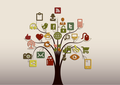 Social Media Tree clipart