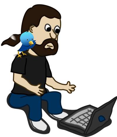 Social media user clipart