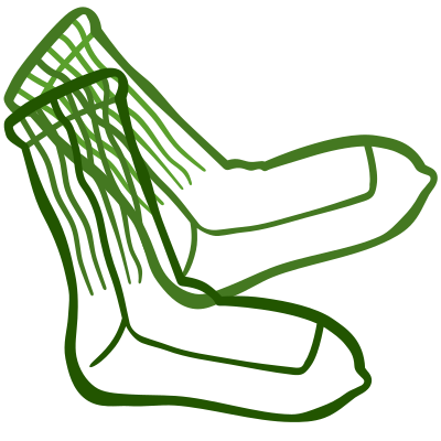 Socks - coloured clipart