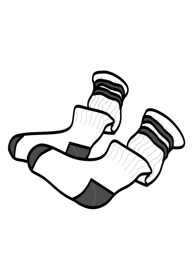 Socks iss activity sheet p2 clipart