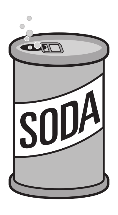 Soda Can Opened clipart