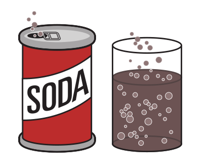 Soda Fizzing Colour clipart