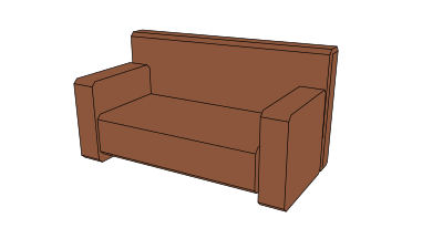 Sofa [perspective] clipart