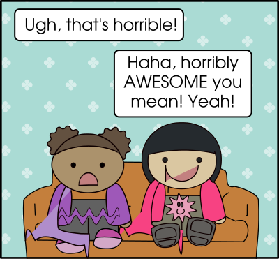 Sofa scene clipart