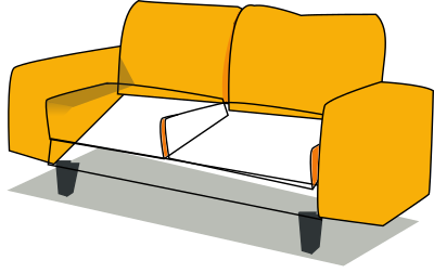 Sofa-tandem clipart